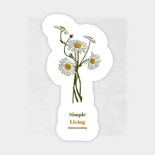 Simple Living Homesteading Sticker